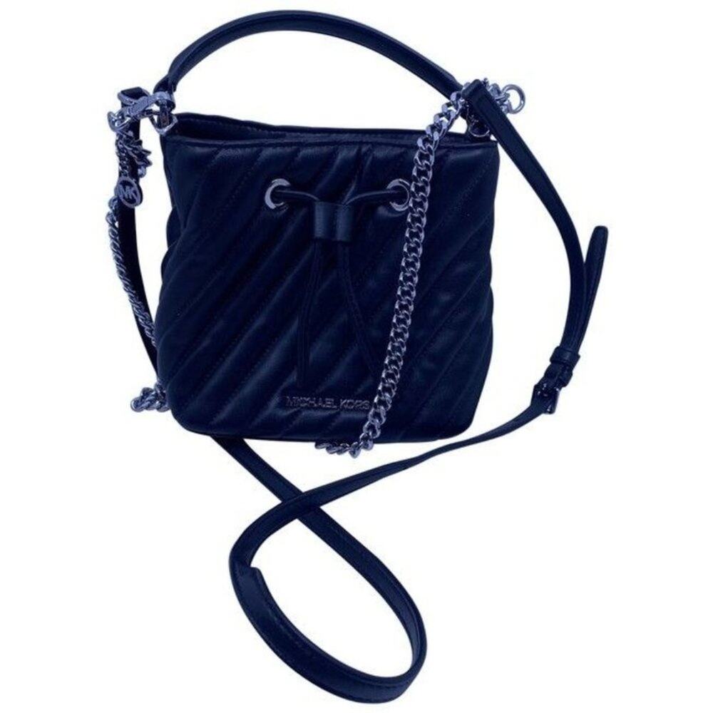 Michael Kors Suri Small Vegan Black Faux Leather Cross Body Bag - Picture 1 of 8